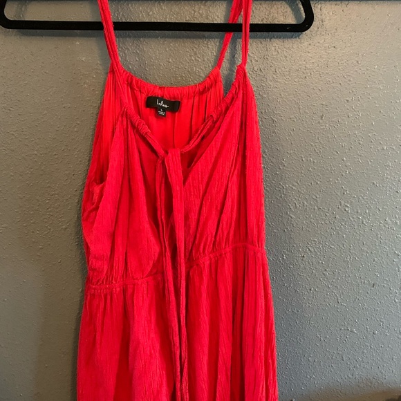 Season of Loving Red Drawstring Midi Dress - Picture 9 of 9